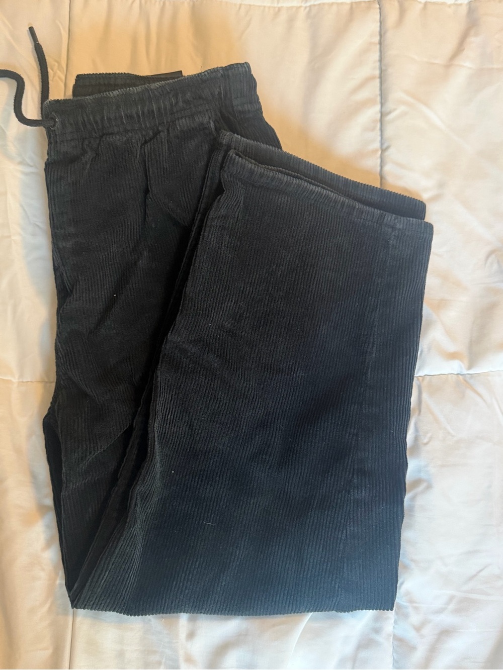 Youth Volcom Black Corduroy Pants - Classic Casual Fit